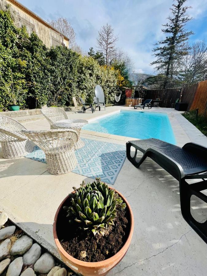 Cabanon Aloe Avec Piscine Chauffee & Bain Nordique Villa Veaux Exterior photo